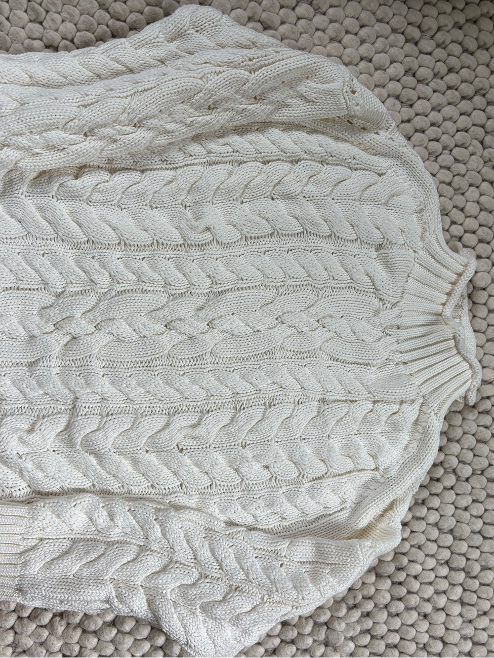 J. Crew Cream Cable Knit Rollneck Sweater - Picture 5 of 5